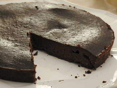 Moelleux au chocolat et aux lentilles corail